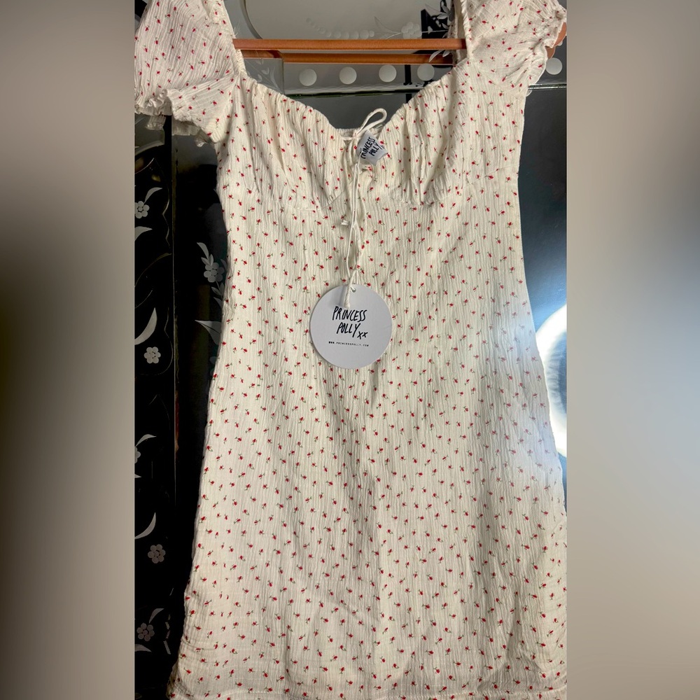 Princess Polly White and Red Mini Dress